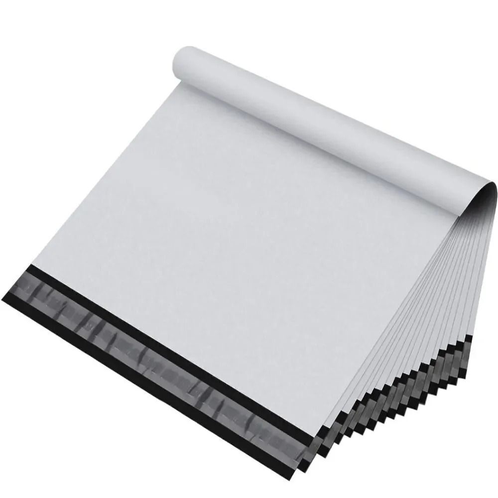 Poly Mailers 10 x 13 in White 15 Piece Strong Adhesive Shipping Bags polymailers